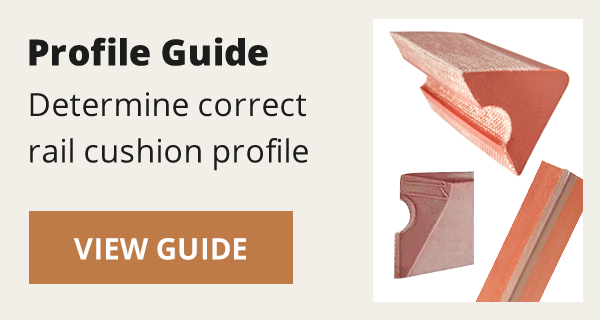 rail cushion profile guide