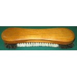 10½” Oak Genuine Horse Hair Brush in medium brown finish